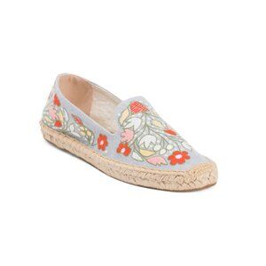 SOLUDOS Floral Blue Multi The Smoking Garden Flowers Espadrille Flats